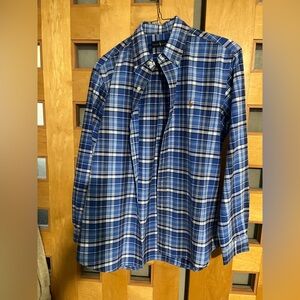 Ralph Lauren Blue Label Canvas/Poplin Checkered Shirt, L